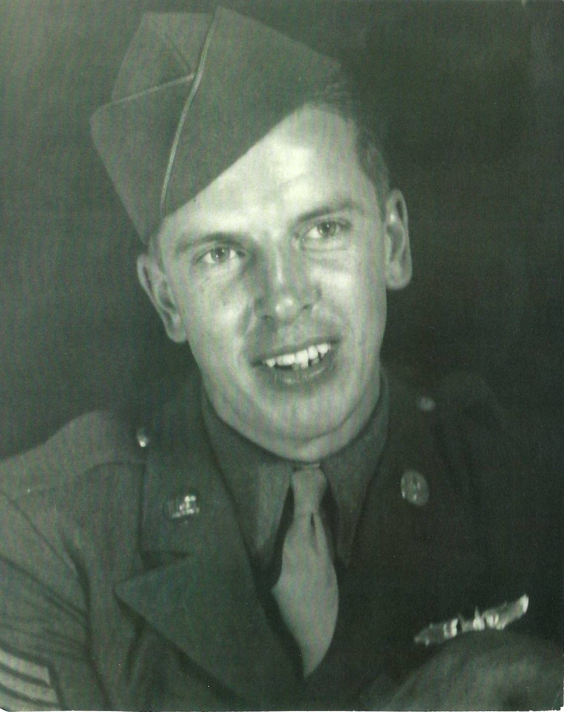 Staff Sergeant Ivrin C Ellingson in uniform head and should photo