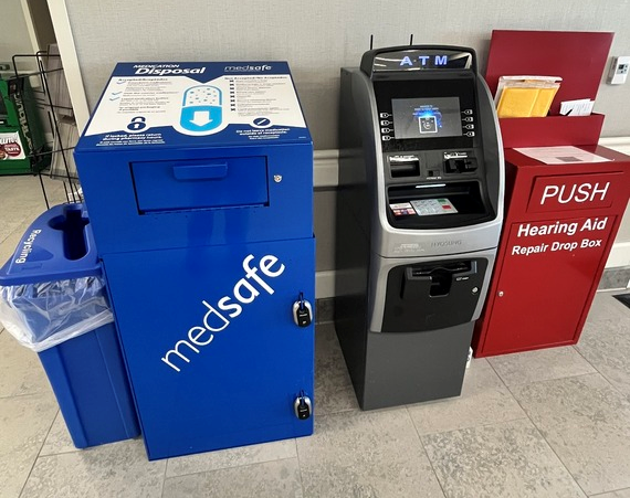 Medication Disposal Box located at the Fargo VA 