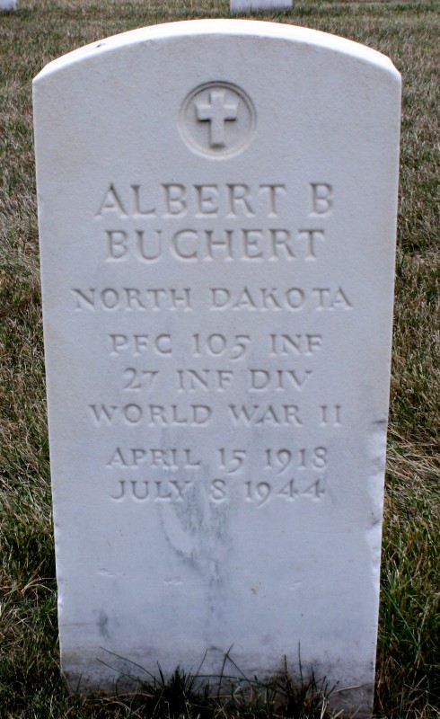 Private First Class Albert B Buchert grave marker photo