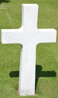 Private Arthur L McKee cross grave marker photo