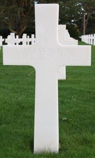 Staff Sergeant August M Kubis cross grave marker photo