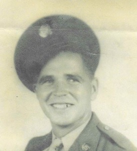 Private Alfred B Byrne in uniform photo