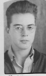 Private Benton L Lawrence in civilian clothes head and shoulder photo