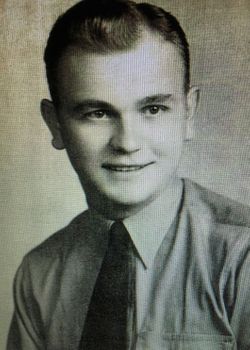 Pharmacist's Mate 2nd Class Bernard N Bauman in civilian clothes photo
