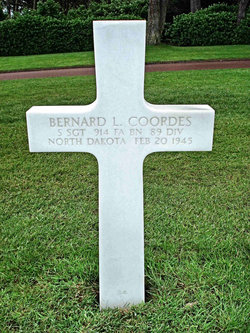 Staff Sergeant Bernard L Coordes grave marker photo