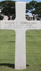 Technician Fifth Class Bjarne C Norgaard cross grave marker photo