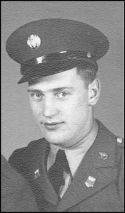 Staff Sergeant Willard M Christensen in uniform head and shoulder photo