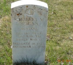 Private First Class Charles V Moran grave marker photo