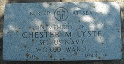 Ship Fitter First Class Chester M Lyste grave marker photo