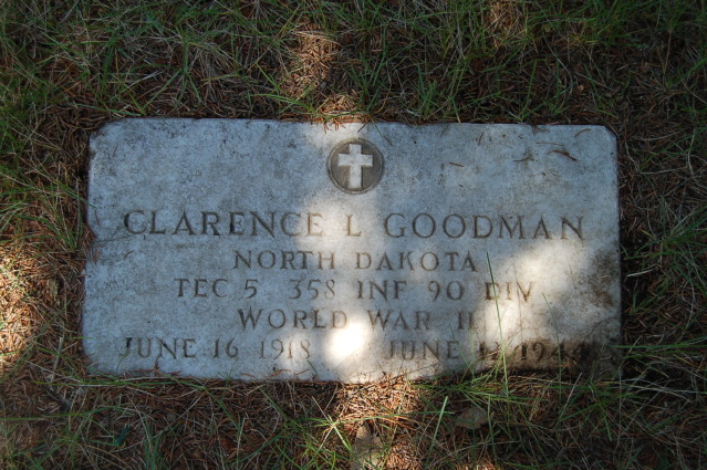 Technician Fifth Grade Clarence L Goodman grave marker photo