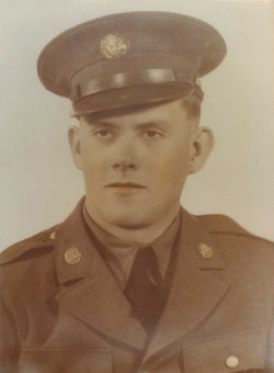 Private Clarence H Overby in uniform photo