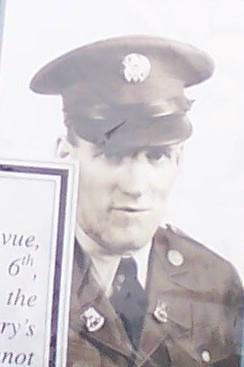 Staff Sergeant Clyde W Parke in uniform head and shoulder photo