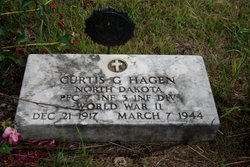 Private First Class Curtis G Hagen grave marker photo