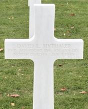 Private David L Mythaler cross grave marker photo