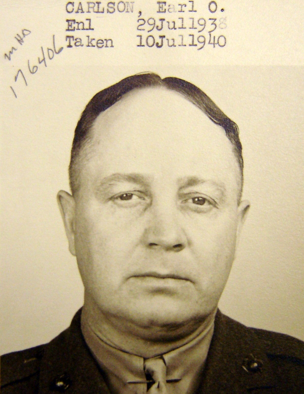 First Sergeant Earl Oscar Carlson in uniform photo