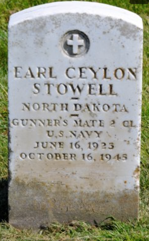 Gunner's Mate Second Class Earl Ceylon Stowell headstone photo