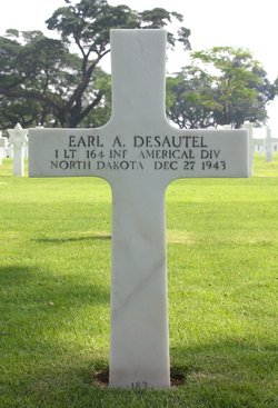First Lieutenant Earl A Desautel grave marker photo