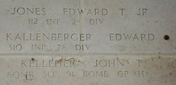 Private First Class Edward Kallenberger name on memorial wall photo