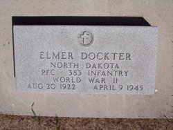 Private First Class Elmer Dockter grave marker photo