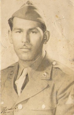 Private First Class Erasmo Garcia in uniform head and shoulder photo