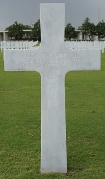 Corporal Eugene Mickel cross grave marker photo