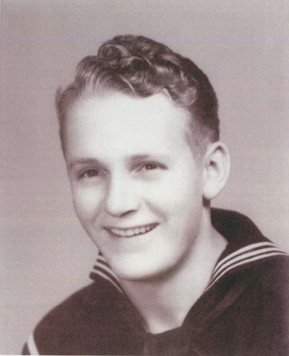 Radioman Second Class Floyd Arthur Wells in uniform head and shoulder photo