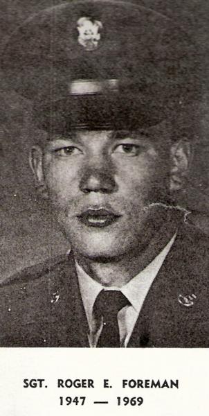 Photo of Roger Foreman in uniform.