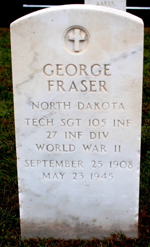 Technical Sergeant Geroge Fraser grave marker photo