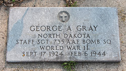 Staff Sergeant Geroge A Gray grave marker photo