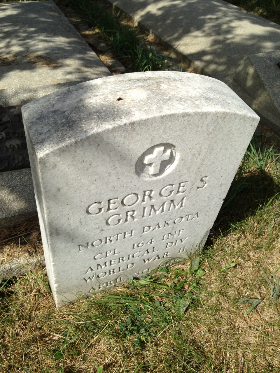 Corporal George S Grimm grave marker photo