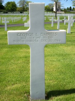 Sergeant George L Daniels grave marker photo