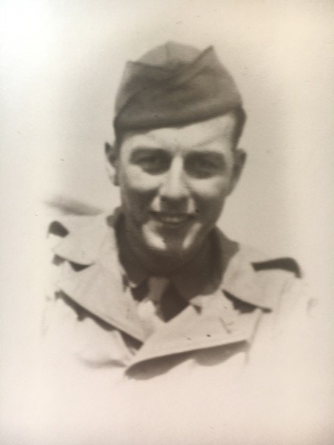 Staff Sergeant Gilbert F Van Keuren in uniform head and shoulder photo