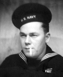 Motor Machinist's Mate First Class Gilmore J Knutson in uniform head and shoulder photo