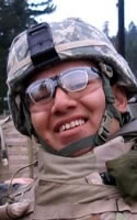 Nathan J. Good Iron in army combat uniform