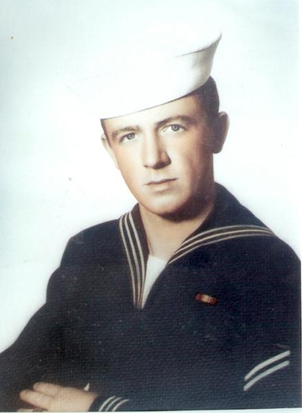 Mitchel Hansey formal photo in naval uniform.