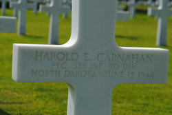 Private First Class Harold E Carnahan grave marker photo