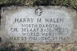 Corporal Harry M Walen grave marker photo