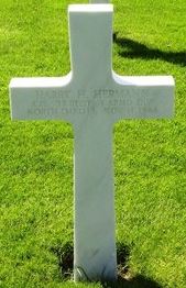 Corporal Harry H Hermann cross grave marker photo