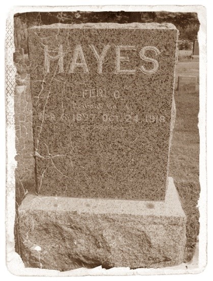 Ferl Hayes' grave marker.