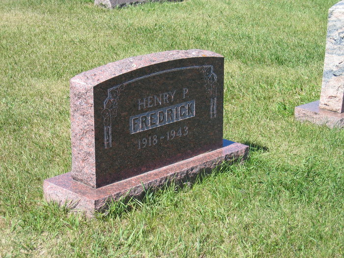 Sergeant Henry P Fredrick grave marker photo