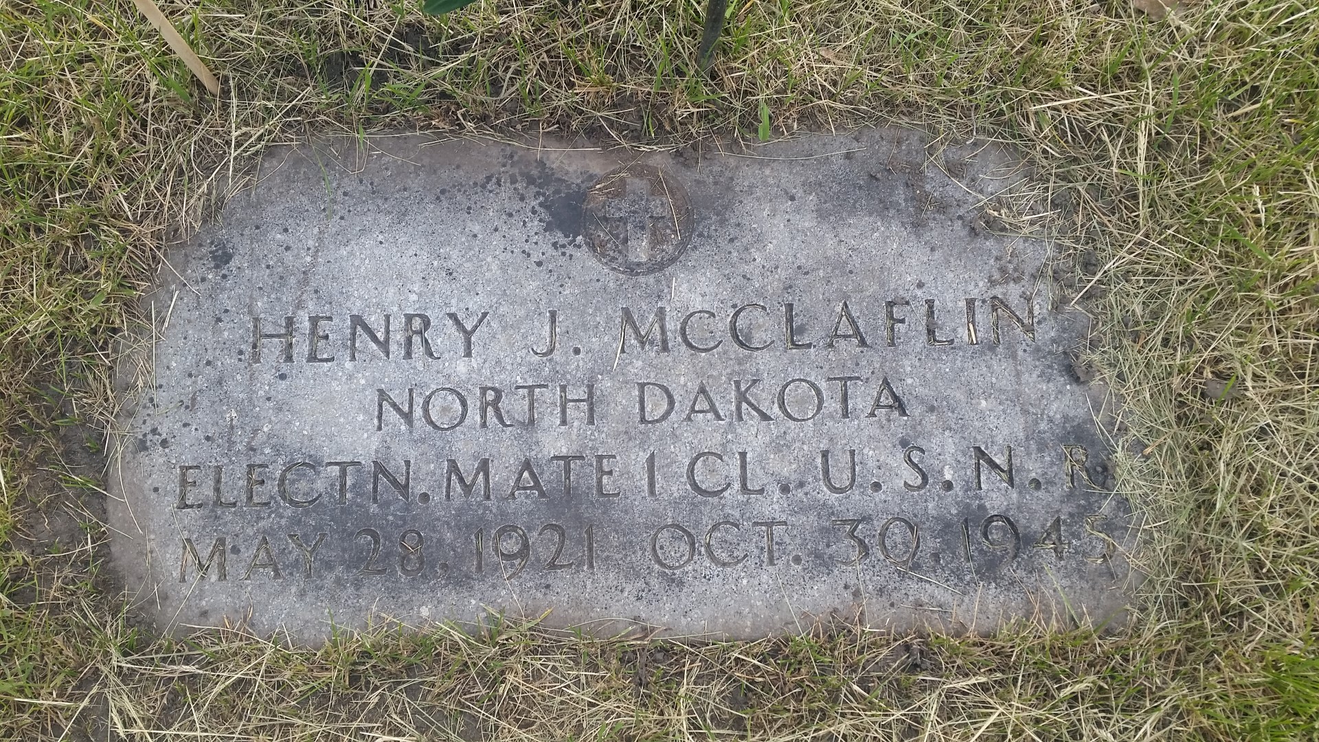 Private First Class Henry J McClaflin grave marker photo