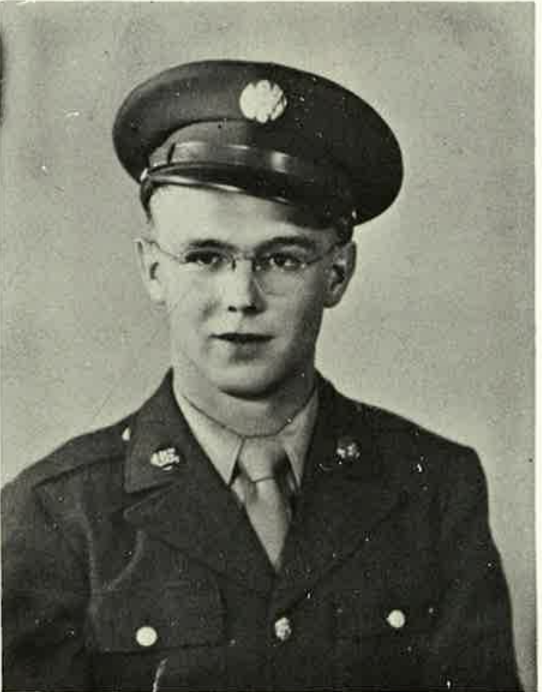Private First Class Herbert Irving Gentz in uniform head and shoulder photo