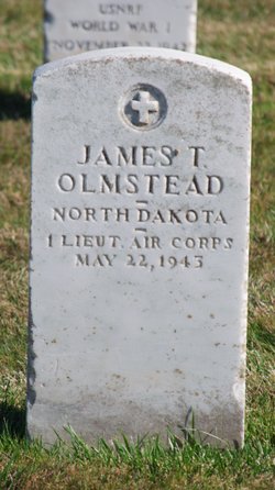First Lieutenant James T Olmstead grave marker photo
