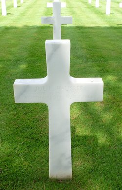 Corporal Joe F Hausler cross grave marker photo