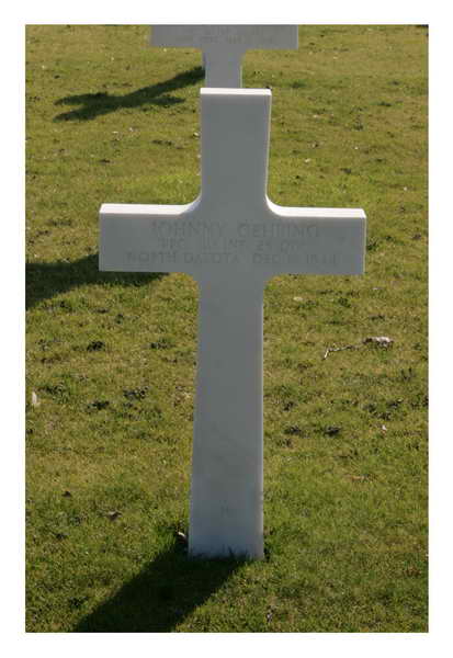 Private First Class Johannes "Johnny" Gehring grave marker photo