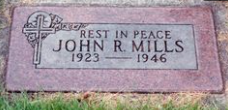 Comissaryman Ship's Cook Third Class John Rodney Mills grave marker photo