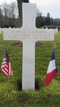First Lieutenant John C Campbell grave marker photo