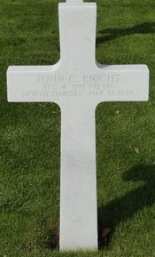 Technician Fourth Class John C Knight cross grave marker photo