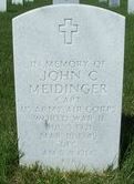 Captain John C Meidinger grave marker photo