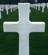 John Nelson's grave marker.